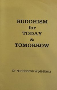 Image of Buddhism for Today & Tomorrow