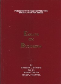 Image of Essays on Buddhism