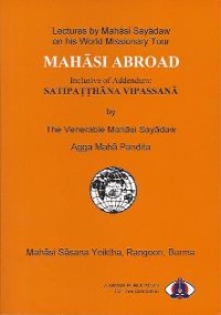 Image of Mahasi Abroad : Lectures by Mahasi Sayadaw on His World Missionary Tour