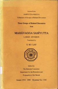 Image of Suttanta Pitaka ( Samyutta Nikaya ; Mahavagga Samyutta )