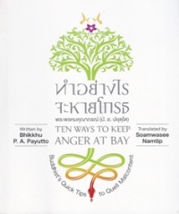 Image of Ten Ways to Keep Anger at Bay : Buddhist's Quick Tips to Quell Malcontent