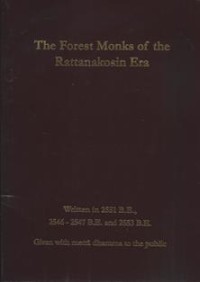 Image of The Forest Monks of the Rattanakosin Era