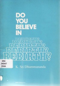 Image of Do You Believe in Rebirth?