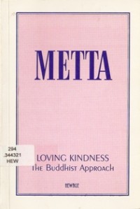Image of Metta : Loving Kindness, the Buddhist Approach