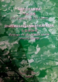 Image of Abhidhamma : The Analytic of the Canon