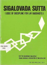 Image of Sigalovada Sutta : Code of Discipline for Lay Buddhists