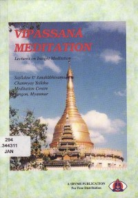 Image of Vipassana Meditation : Lectures on Insight Meditation